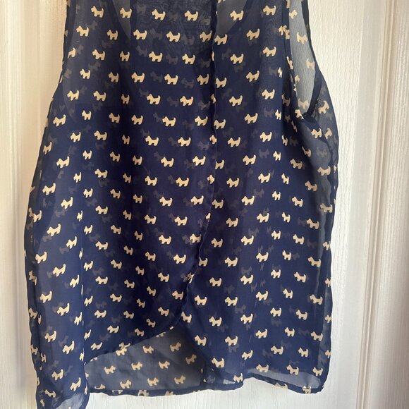 dog print sheer tank top - Picture 5 of 6